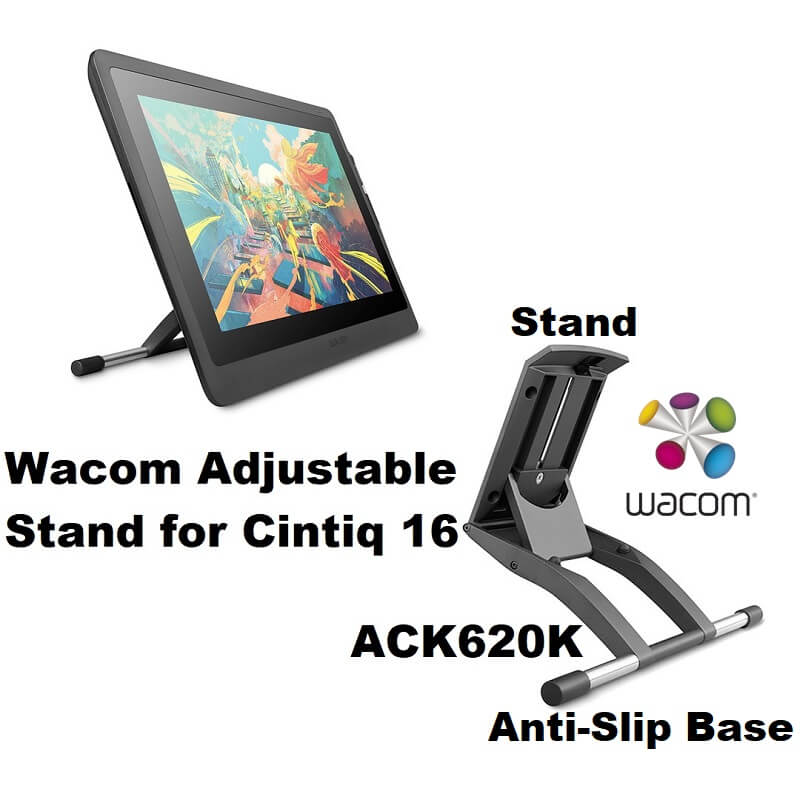 Wacom Cintiq 16 FHD 8192 Seviye 5080 lpi Grafik Tablet (DTK1660K0B) +Wacom Cintiq 16 için Stand BUNDLE